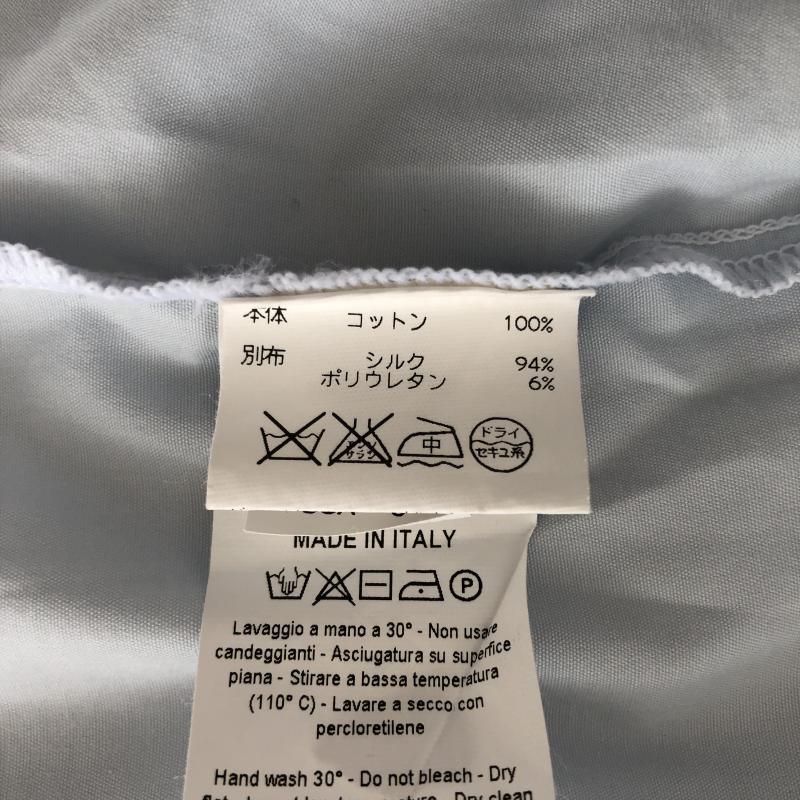 カティアセラフィーニ KATIA SERAFINI シャツ、ブラウス 長袖 前立てにビジュー 42 無地 青 / ブルー / レディース USED 古着 中古 10013761
