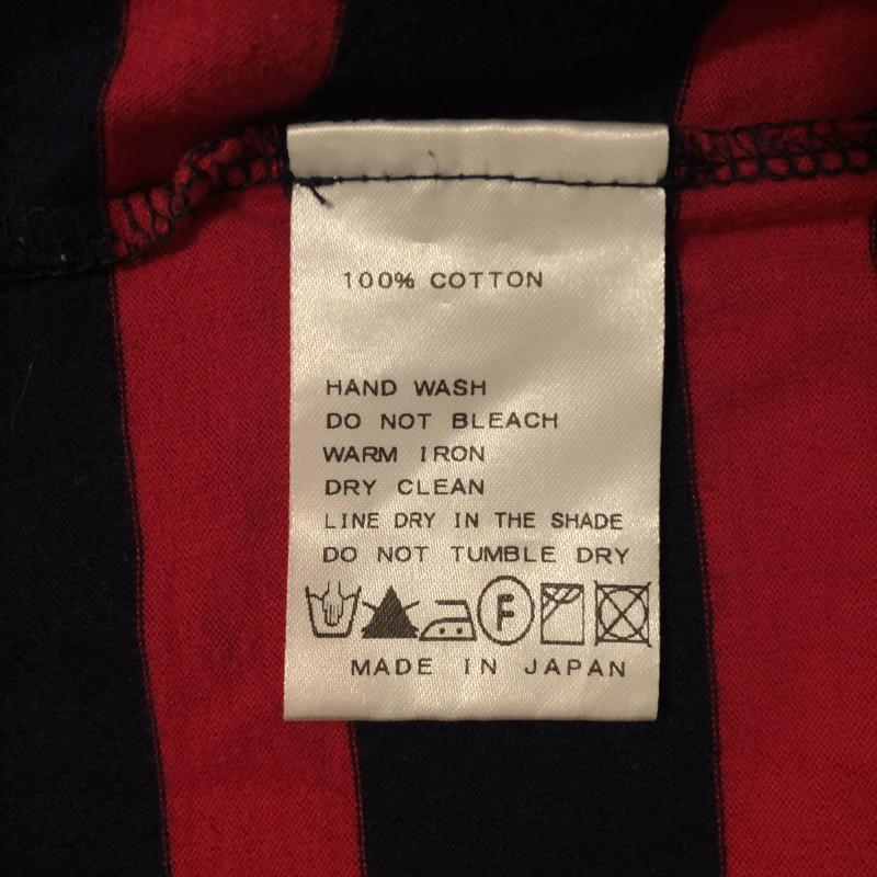 アパルトモン L'Appartement カットソー 長袖 肩に装飾ボタン ボーダー柄 赤 / レッド / X 紺 / ネイビー / レディース USED 古着 中古 10013783
