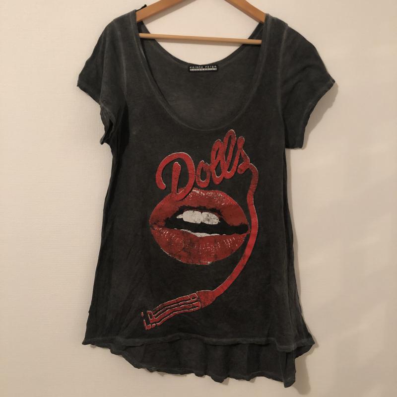 プリンスピーター PRINCE PETER Tシャツ 半袖 XS プリント X 無地 灰 / グレー / X 赤 / レッド / X 白 / ホワイト / レディース USED 古着 中古 10013784