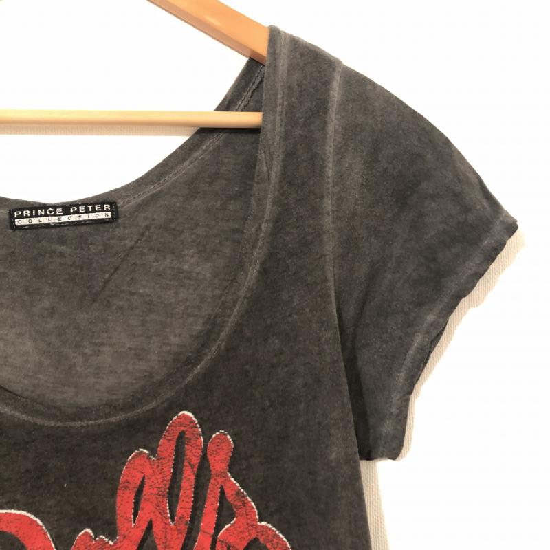 プリンスピーター PRINCE PETER Tシャツ 半袖 XS プリント X 無地 灰 / グレー / X 赤 / レッド / X 白 / ホワイト / レディース USED 古着 中古 10013784