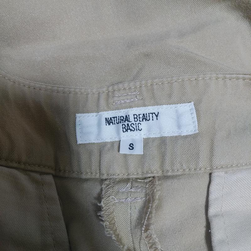 ナチュラルビューティーベーシック NATURAL BEAUTY BASIC ボトムス ボトムス テーパードパンツ S 無地 ベージュ / ベージュ / レディース USED 古着 中古 10013881