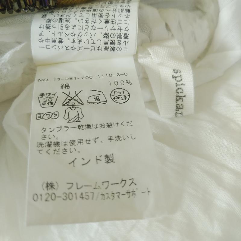 スピック&スパン Spick & Span シャツ、ブラウス 半袖 無地 白 / ホワイト / レディース USED 古着 中古 10013920