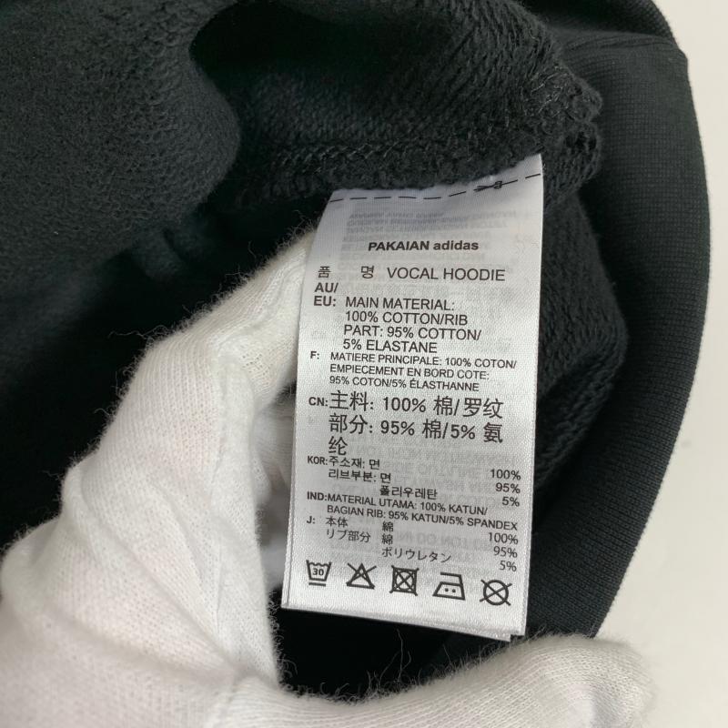 アディダス adidas パーカー 長袖 S 無地 X ワンポイント X 黒 / ブラック / X 白 / ホワイト / レディース USED 古着 中古 10013955