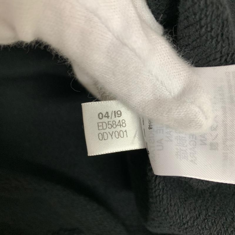 アディダス adidas パーカー 長袖 S 無地 X ワンポイント X 黒 / ブラック / X 白 / ホワイト / レディース USED 古着 中古 10013955