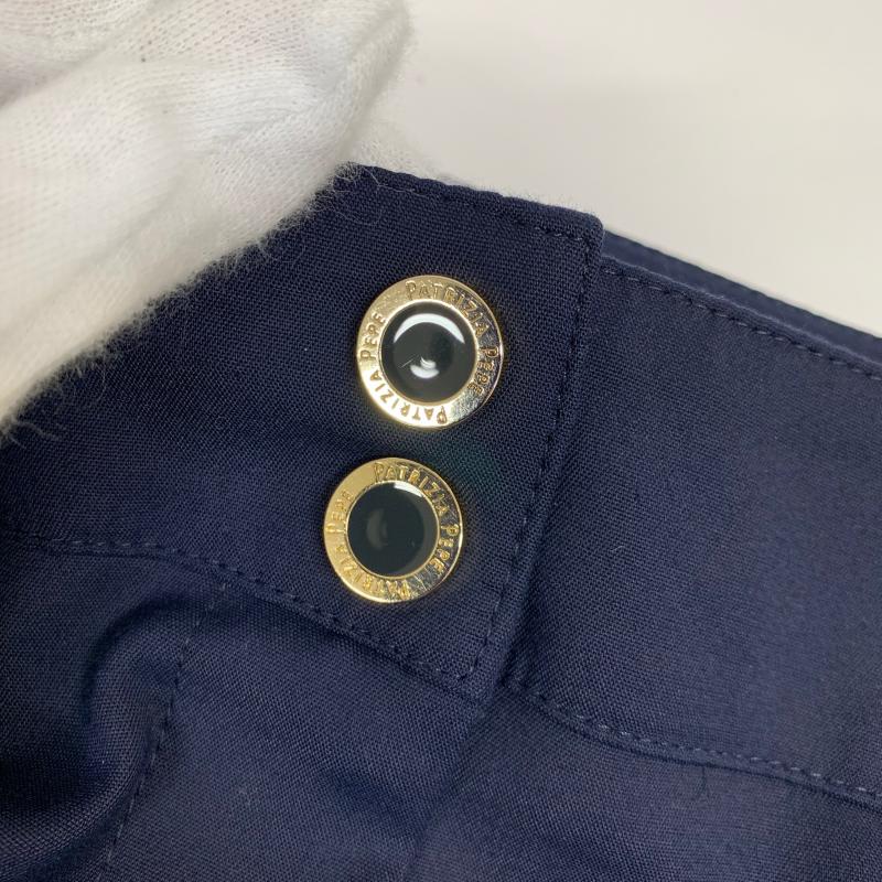 パトリッツァペペ PATRIZIA-PEPE パンツ スラックス 42 無地 紺 / ネイビー / レディース USED 古着 中古 10013964