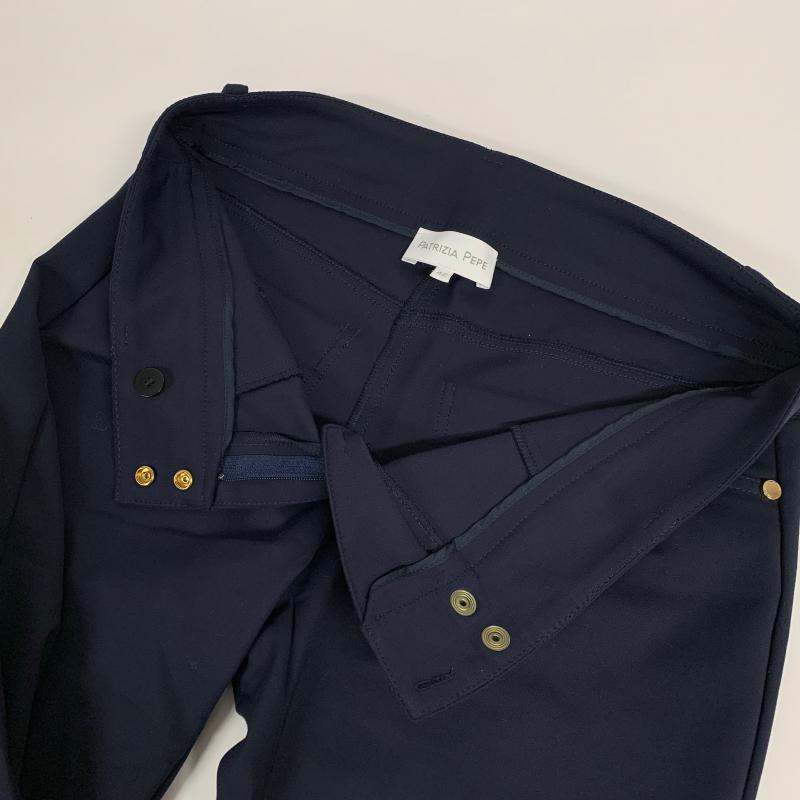 パトリッツァペペ PATRIZIA-PEPE パンツ スラックス 42 無地 紺 / ネイビー / レディース USED 古着 中古 10013964