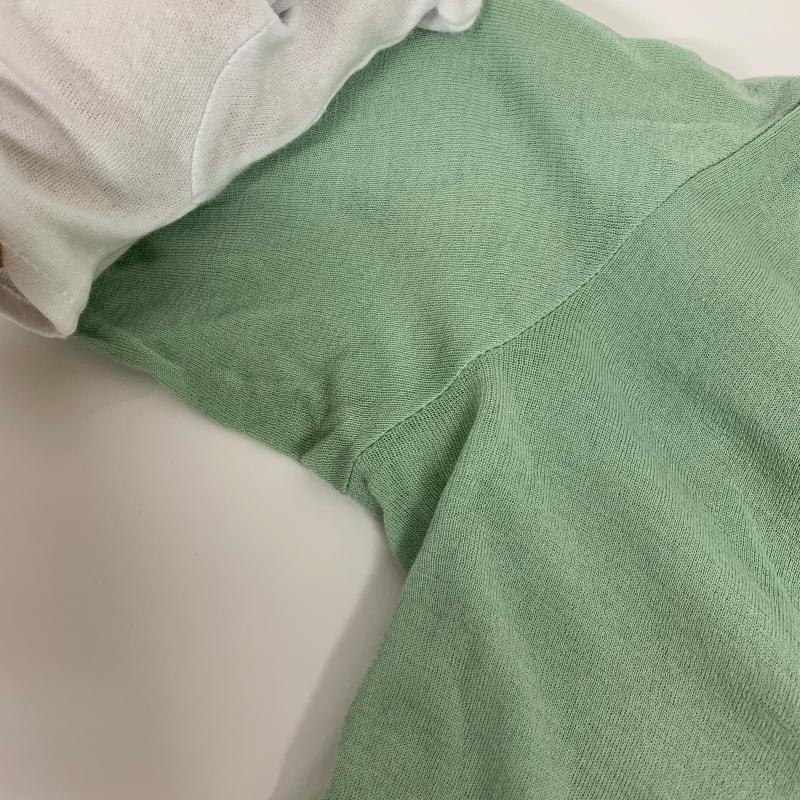 トランジットパーサッチ transit par-such カットソー 長袖 ニットカットソー 無地 緑 / グリーン / レディース USED 古着 中古 10013996