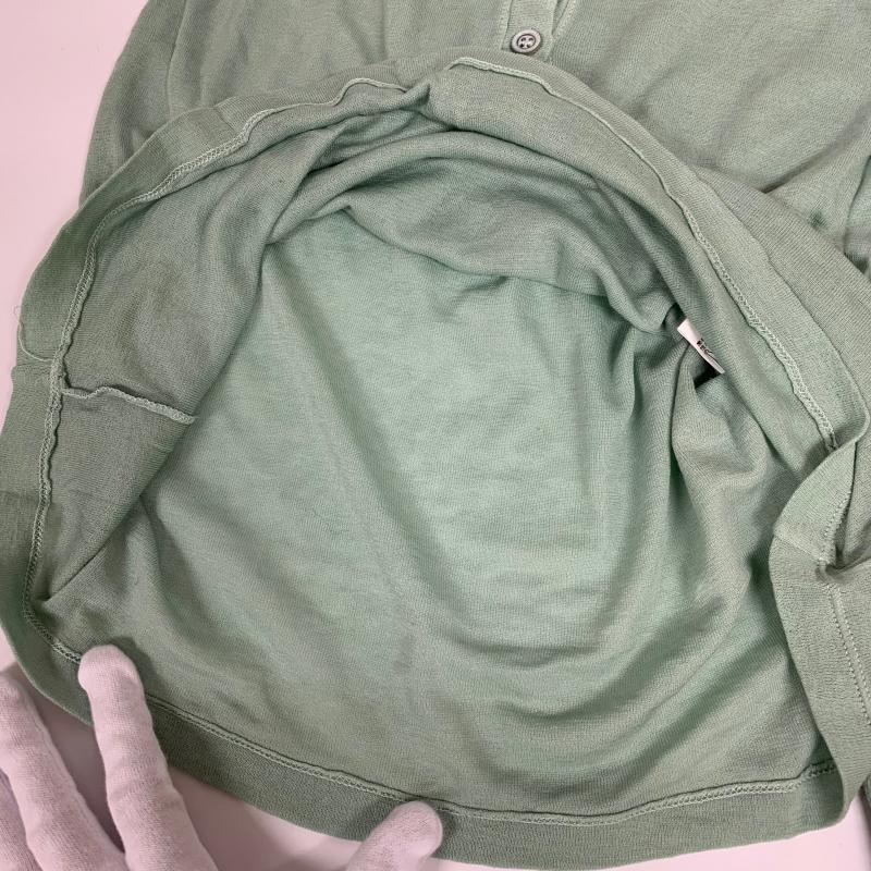 トランジットパーサッチ transit par-such カットソー 長袖 ニットカットソー 無地 緑 / グリーン / レディース USED 古着 中古 10013996