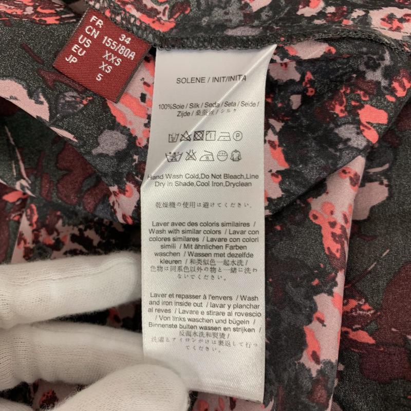コントワー・デ・コトニエ COMPTOIR DES COTONNIERS ワンピース ミニスカート 5 総柄 X 花柄 黒 / ブラック / X 桃 / ピンク / レディース USED 古着 中古 10014012