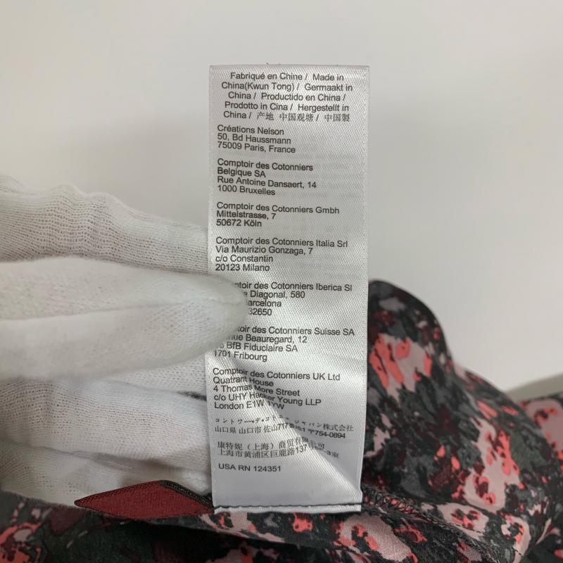 コントワー・デ・コトニエ COMPTOIR DES COTONNIERS ワンピース ミニスカート 5 総柄 X 花柄 黒 / ブラック / X 桃 / ピンク / レディース USED 古着 中古 10014012