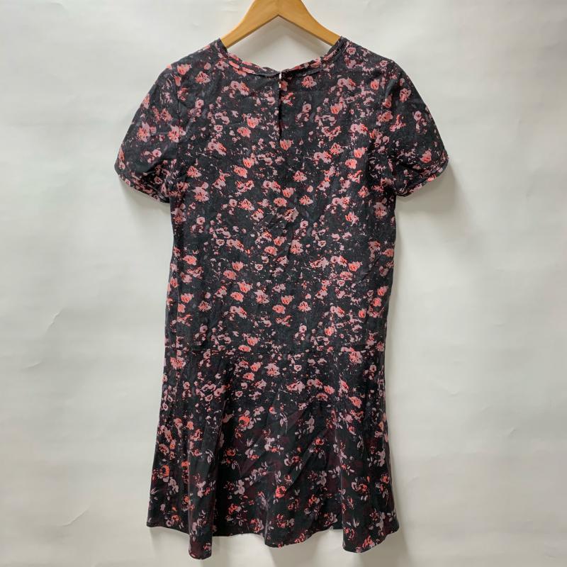 コントワー・デ・コトニエ COMPTOIR DES COTONNIERS ワンピース ミニスカート 5 総柄 X 花柄 黒 / ブラック / X 桃 / ピンク / レディース USED 古着 中古 10014012
