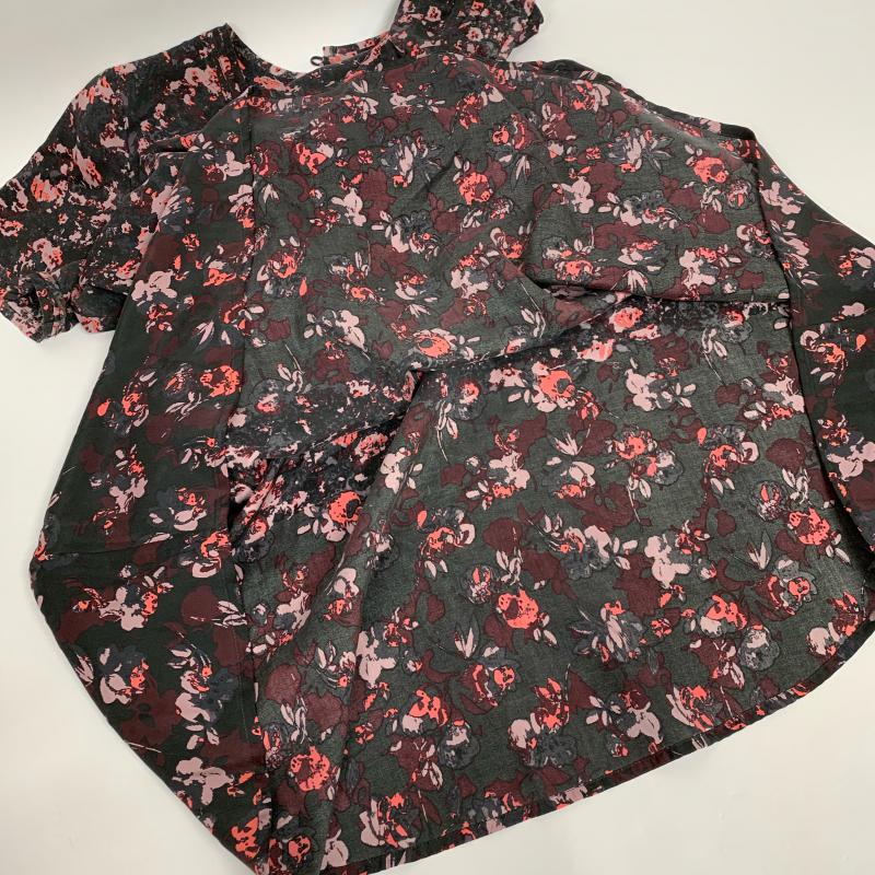 コントワー・デ・コトニエ COMPTOIR DES COTONNIERS ワンピース ミニスカート 5 総柄 X 花柄 黒 / ブラック / X 桃 / ピンク / レディース USED 古着 中古 10014012