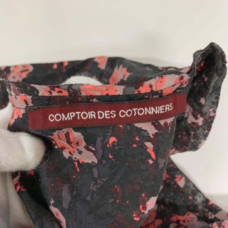 コントワー・デ・コトニエ COMPTOIR DES COTONNIERS ワンピース ミニスカート 5 総柄 X 花柄 黒 / ブラック / X 桃 / ピンク / レディース USED 古着 中古 10014012