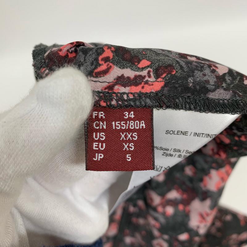 コントワー・デ・コトニエ COMPTOIR DES COTONNIERS ワンピース ミニスカート 5 総柄 X 花柄 黒 / ブラック / X 桃 / ピンク / レディース USED 古着 中古 10014012