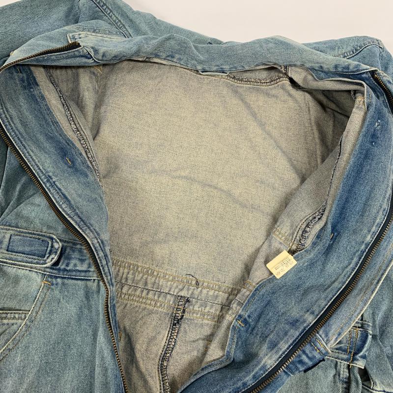 エースカフェ ACE CAFE ウェア ウェア GENUINE CLOTHING ファッションつなぎ M 無地 インディゴ / インディゴ / メンズ USED 古着 中古 10014025