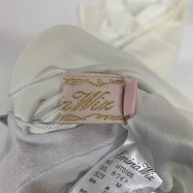 エミリアウィズ Emiria wiz ワンピース ひざ丈スカート M 無地 X 白 / ホワイト / レディース USED 古着 中古 10014035