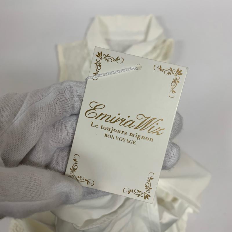 エミリアウィズ Emiria wiz ワンピース ひざ丈スカート M 無地 X 白 / ホワイト / レディース USED 古着 中古 10014035