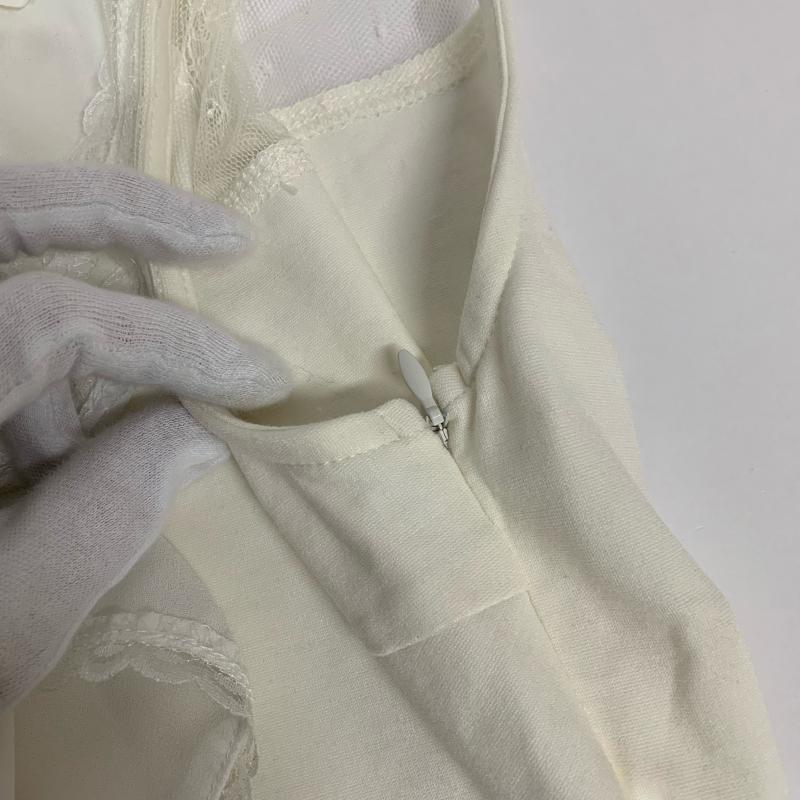 エミリアウィズ Emiria wiz ワンピース ひざ丈スカート M 無地 X 白 / ホワイト / レディース USED 古着 中古 10014035