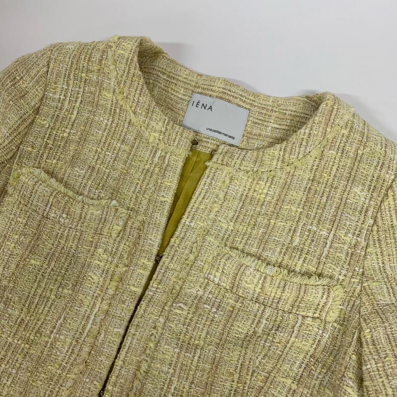 イエナ IENA ジャケット、上着 ジャケット、ブレザー une petites merveille 36 無地 X 黄 / イエロー / レディース USED 古着 中古 10014042