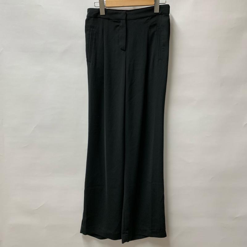 ヒロコビス HIROKOBIS パンツ スラックス 7 無地 黒 / ブラック / レディース USED 古着 中古 10014047