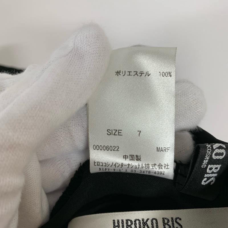 ヒロコビス HIROKOBIS パンツ スラックス 7 無地 黒 / ブラック / レディース USED 古着 中古 10014047