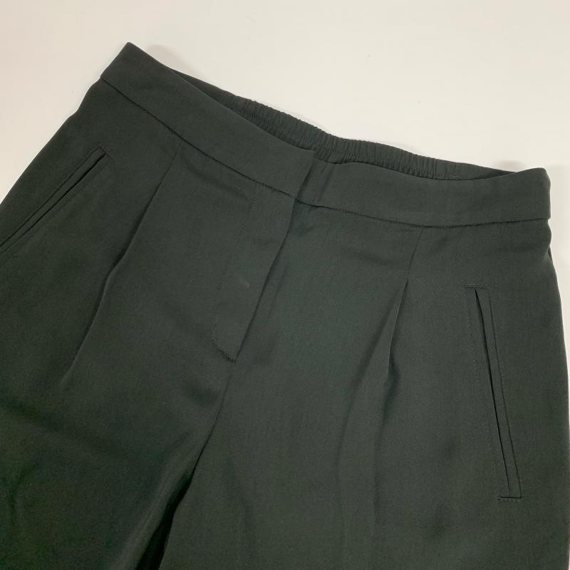 ヒロコビス HIROKOBIS パンツ スラックス 7 無地 黒 / ブラック / レディース USED 古着 中古 10014047