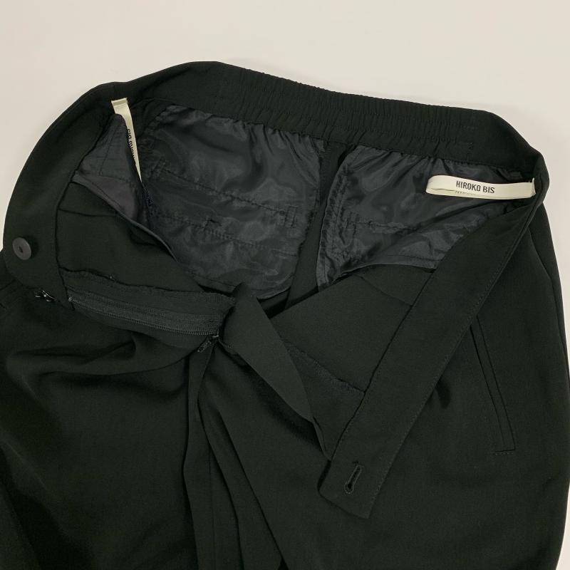 ヒロコビス HIROKOBIS パンツ スラックス 7 無地 黒 / ブラック / レディース USED 古着 中古 10014047