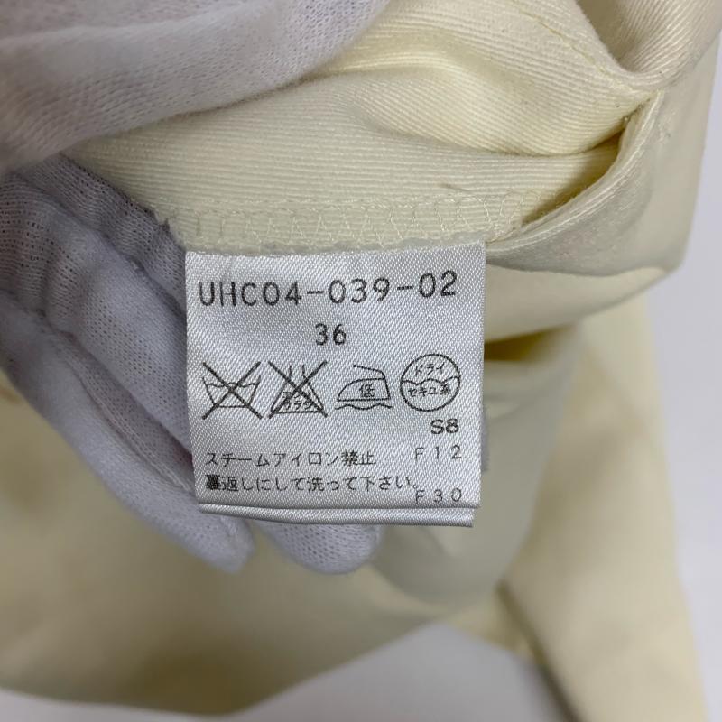 アマカ AMACA パンツ スラックス 36 無地 白 / ホワイト / レディース USED 古着 中古 10014050