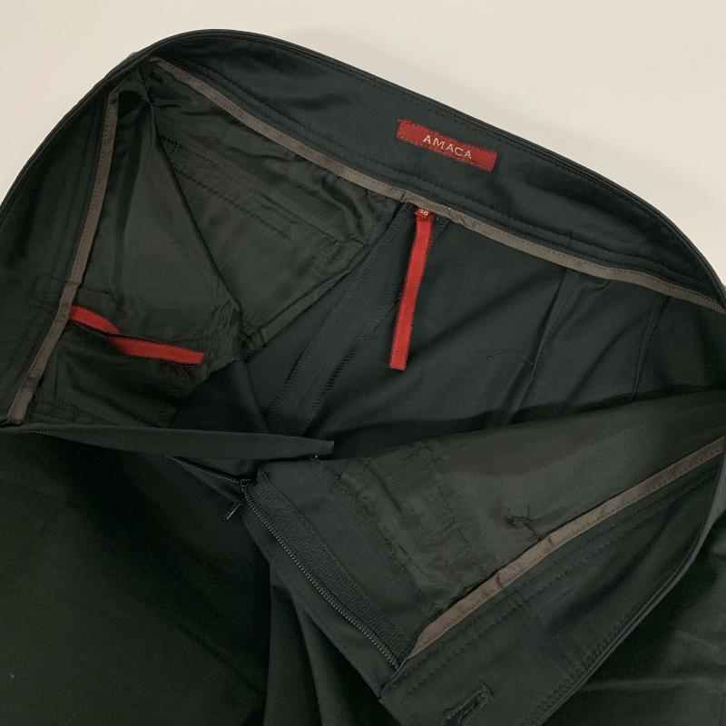 アマカ AMACA パンツ スラックス 36 無地 黒 / ブラック / レディース USED 古着 中古 10014051