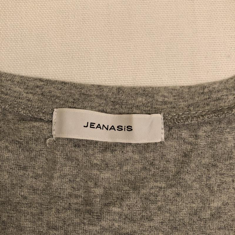 ジーナシス JEANASIS カットソー 七分袖 FREE 無地 灰 / グレー / レディース USED 古着 中古 10014074