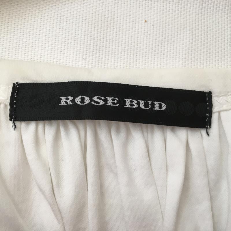 ローズバッド ROSE BUD カットソー 半袖 FREE 無地 白 / ホワイト / レディース USED 古着 中古 10014104