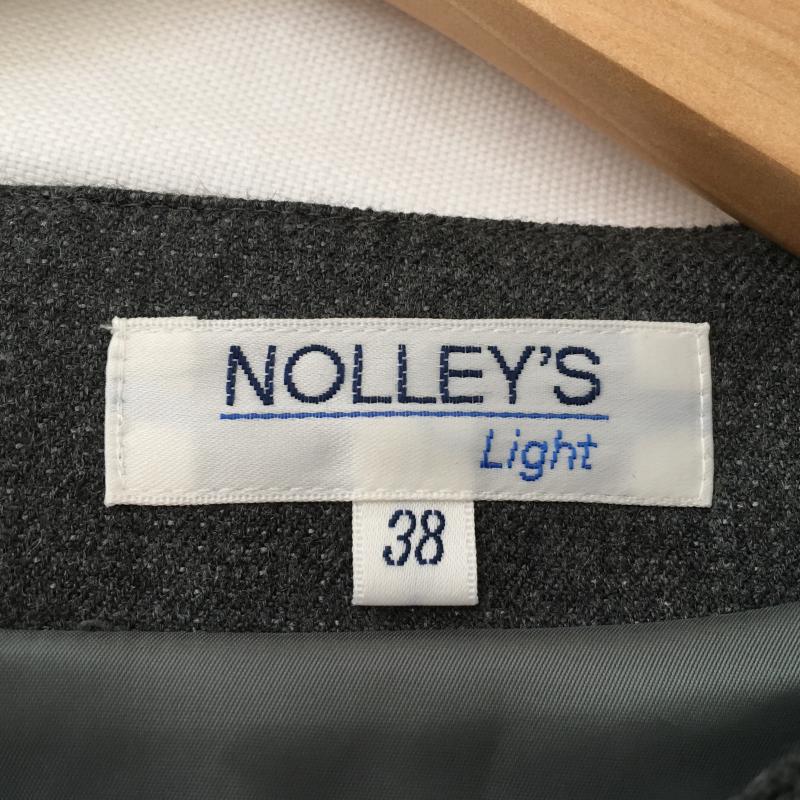 ノーリーズライト NOLLEY'S Light ワンピース ひざ丈スカート 38 無地 灰 / グレー / レディース USED 古着 中古 10014111