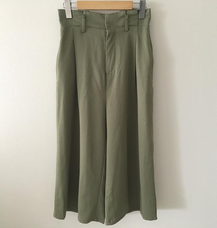 シンプリシテェ Simplicite ボトムス ボトムス ガウチョパンツ 無地 カーキ / カーキ / レディース USED 古着 中古 10014117