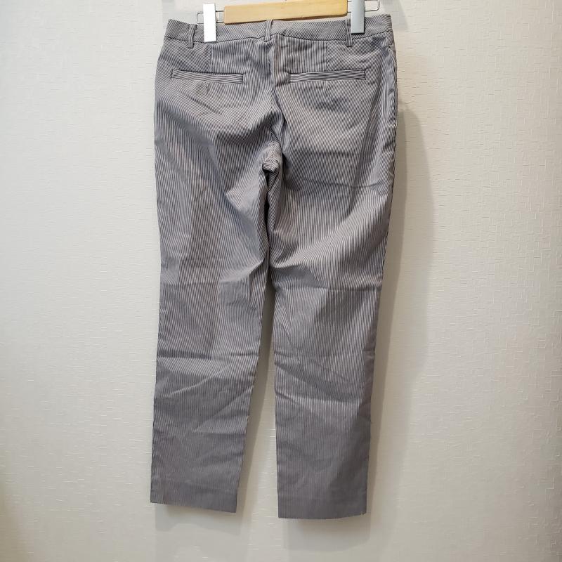 デ・プレ DES PRES パンツ スラックス クロップドパンツ 0 ストライプ 青 / ブルー / X 白 / ホワイト / レディース USED 古着 中古 10014130