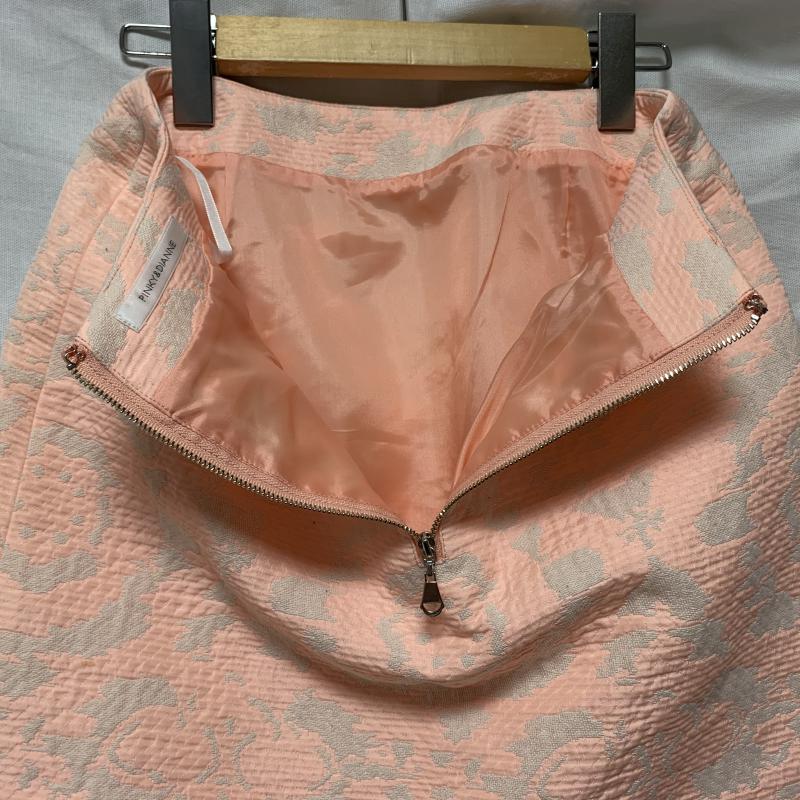 ピンキーアンドダイアン PINKY&DIANNE スカート ひざ丈スカート 38 花柄 桃 / ピンク / X 白 / ホワイト /  レディース USED 古着 中古 10014211