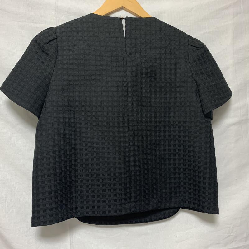 ヨーロ YOLO カットソー 半袖 38 チェック 黒 / ブラック / レディース USED 古着 中古 10014224