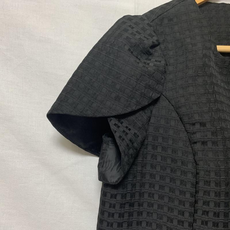 ヨーロ YOLO カットソー 半袖 38 チェック 黒 / ブラック / レディース USED 古着 中古 10014224
