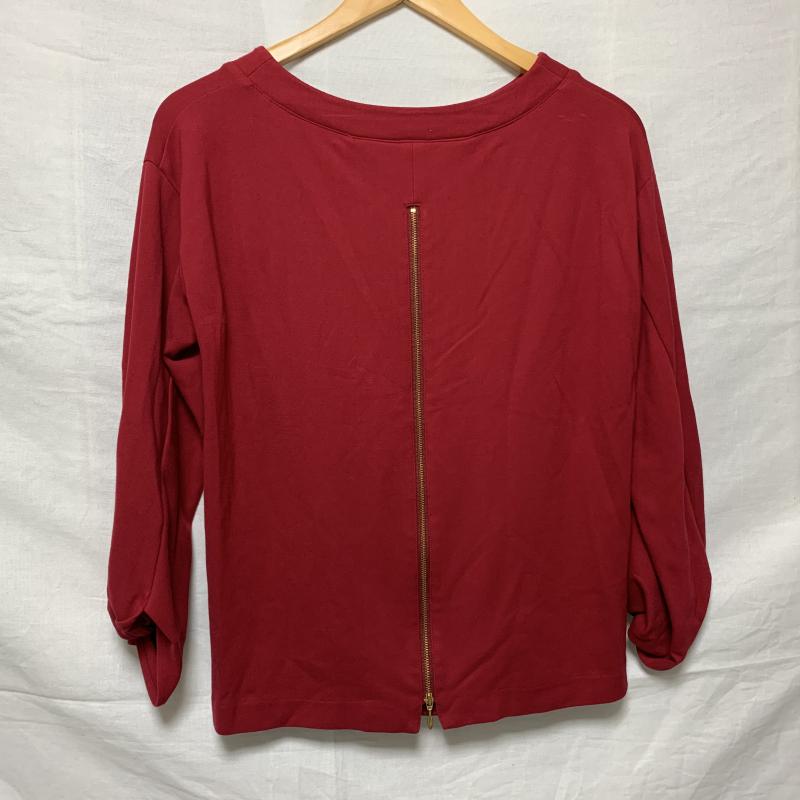 エンネア Ennea カットソー 長袖 無地 赤 / レッド / レディース USED 古着 中古 10014232