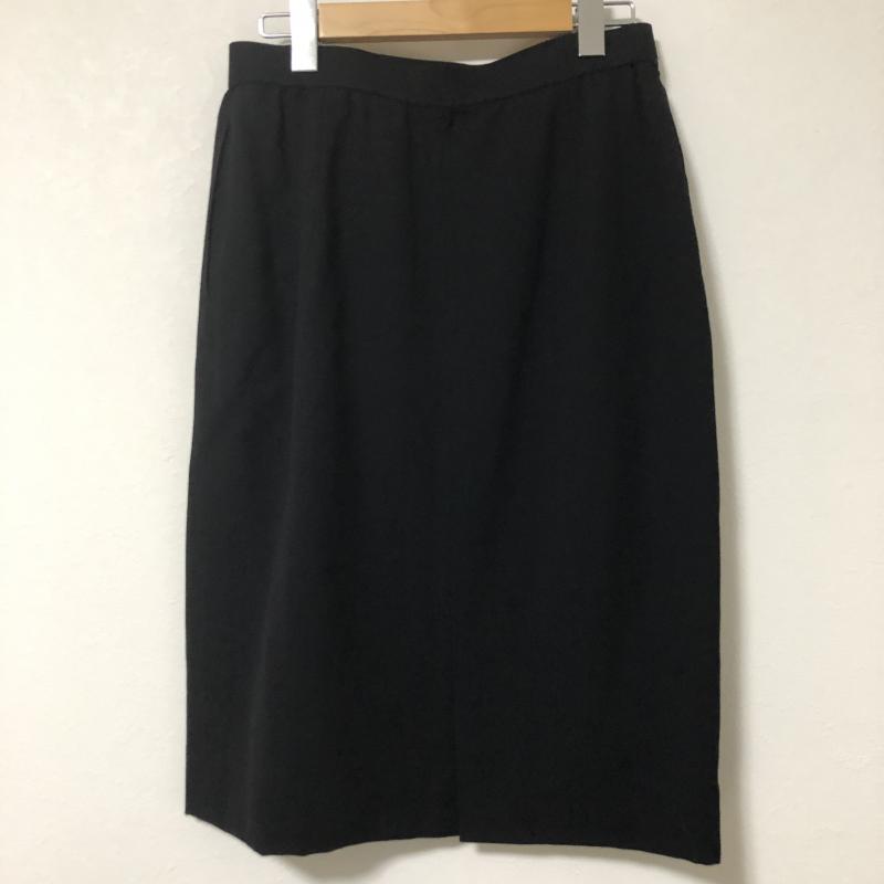 ウンガロ UNGARO スカート ひざ丈スカート 無地 黒 / ブラック / レディース USED 古着 中古 10014271
