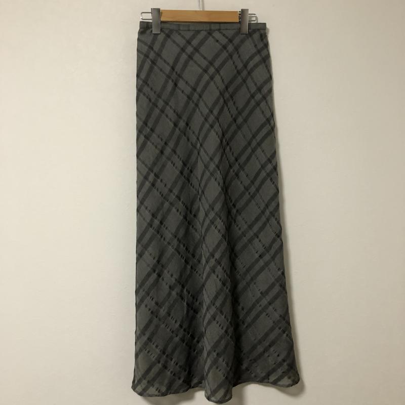 コリーヌサリュー Corinne Sarrut スカート ロングスカート 38 チェック 灰 / グレー / レディース USED 古着 中古 10014274