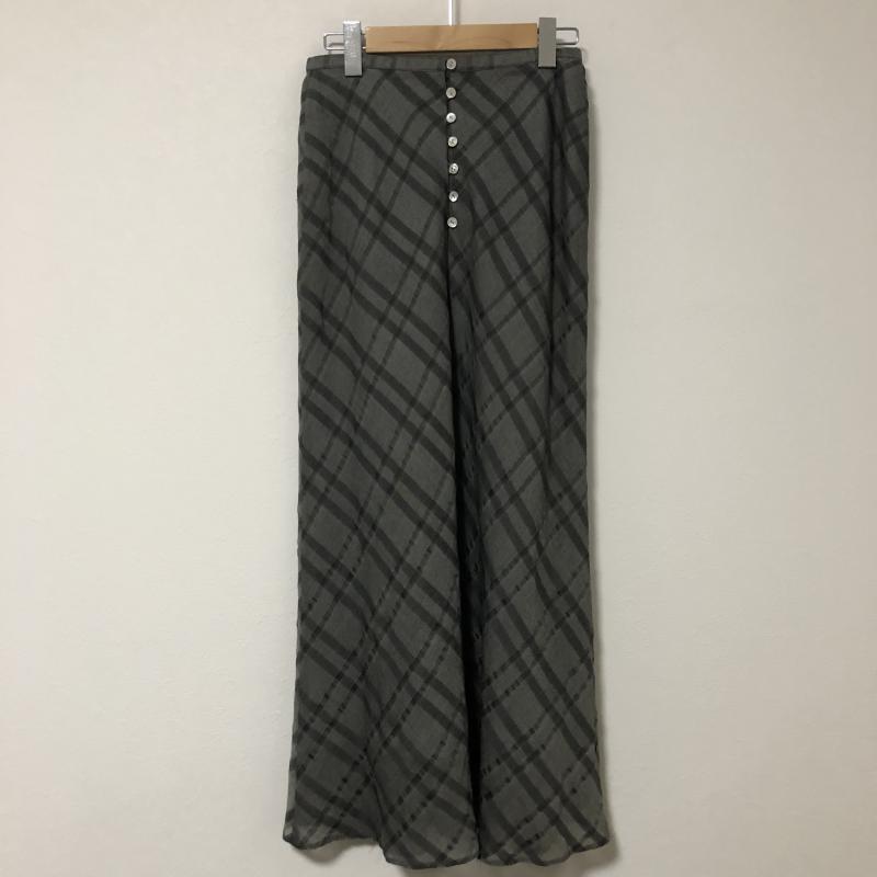 コリーヌサリュー Corinne Sarrut スカート ロングスカート 38 チェック 灰 / グレー / レディース USED 古着 中古 10014274