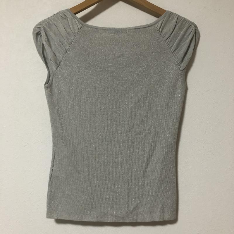 ニジュウサンク 23区 カットソー 半袖 M 無地 灰 / グレー / レディース USED 古着 中古 10014276