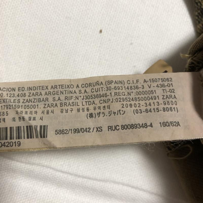 ザラベーシック ZARA BASIC スカート ひざ丈スカート XS 総柄 X ヒョウ柄・レオパード柄 黒 / ブラック / X 茶 / ブラウン / レディース USED 古着 中古 10014286
