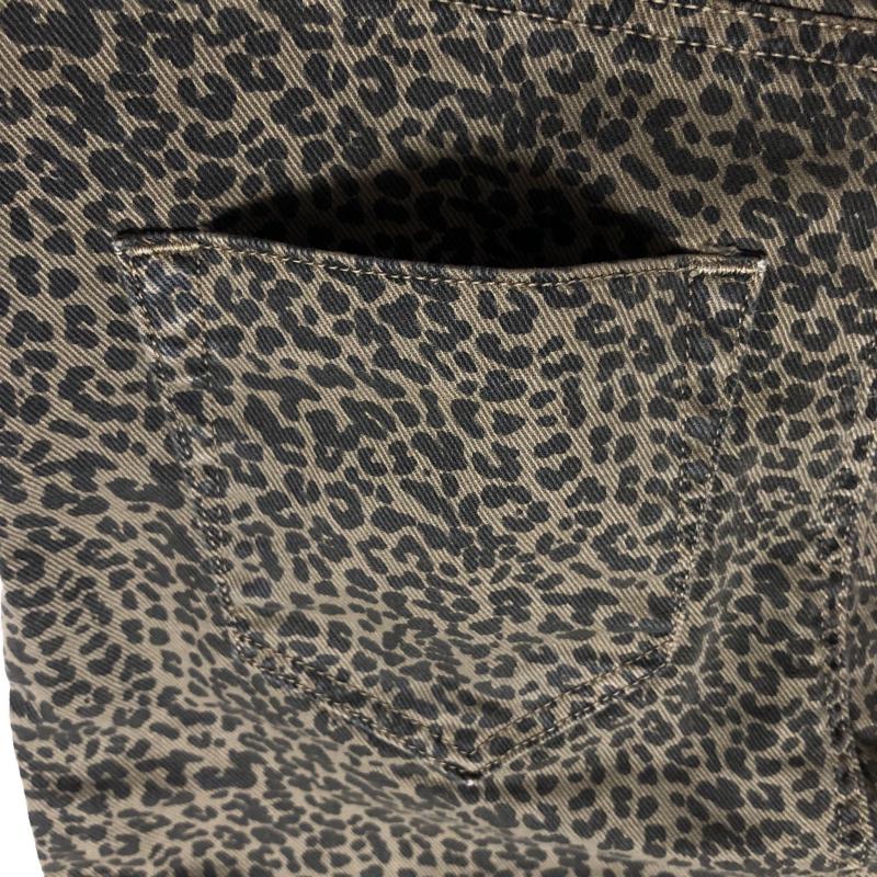 ザラベーシック ZARA BASIC スカート ひざ丈スカート XS 総柄 X ヒョウ柄・レオパード柄 黒 / ブラック / X 茶 / ブラウン / レディース USED 古着 中古 10014286