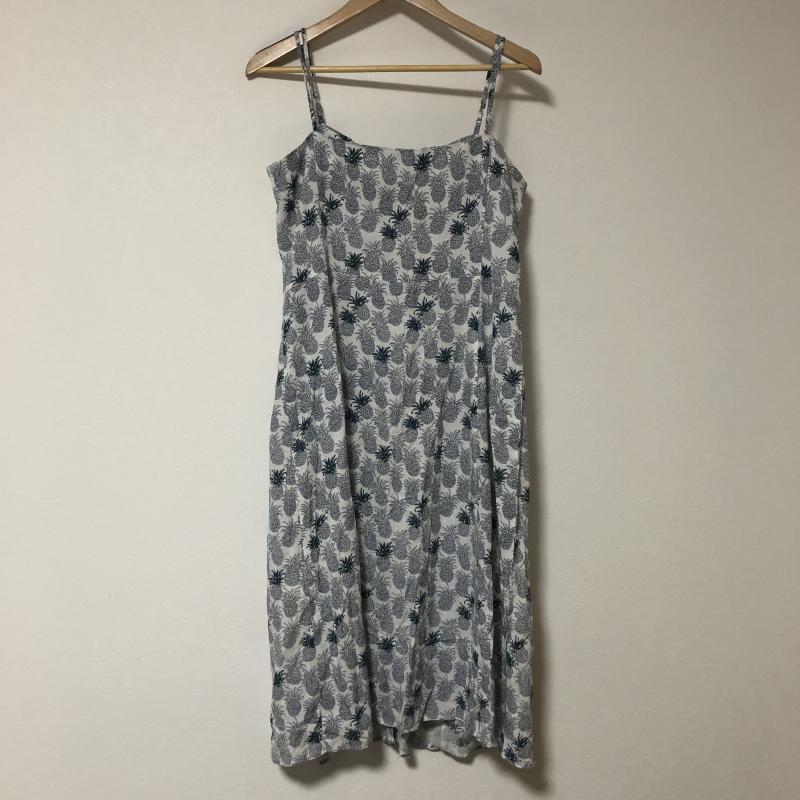 ピッチン PICCIN ワンピース ひざ丈スカート キャミソールワンピース M 総柄 X 白 / ホワイト / X 青 / ブルー / レディース USED 古着 中古 10014300