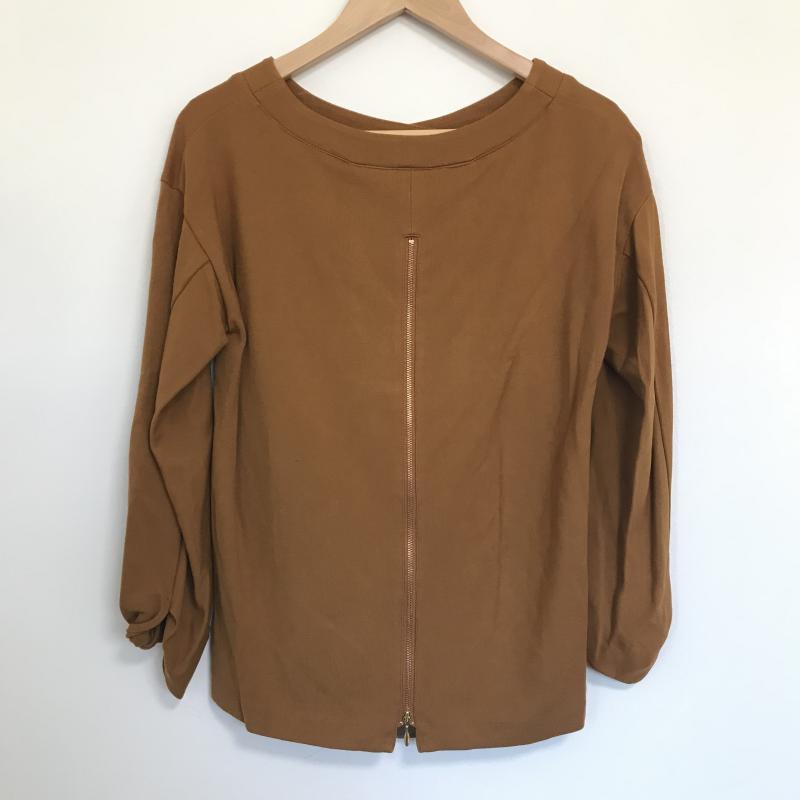 エンネア Ennea カットソー 長袖 M 無地 茶 / ブラウン / レディース USED 古着 中古 10014311