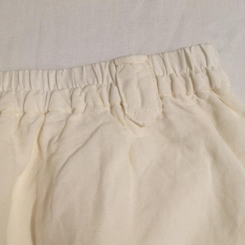 エルビーシー LBC パンツ キュロット リネン混 L 無地 白 / ホワイト / レディース USED 古着 中古 10014319