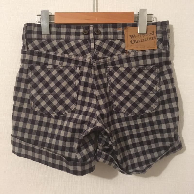 ウエストウッドアウトフィッターズ Westwood Outfitters パンツ ショートパンツ S チェック 緑 / グリーン / X 紺 / ネイビー / レディース USED 古着 中古 10014324