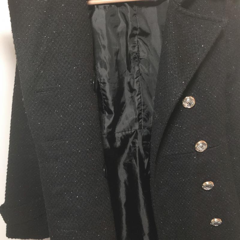 ピンクミックス Pink Mix コート コート一般 無地 黒 / ブラック / X 銀 / シルバー / レディース USED 古着 中古 10014432