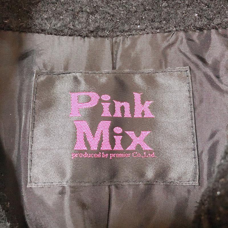 ピンクミックス Pink Mix コート コート一般 無地 黒 / ブラック / X 銀 / シルバー / レディース USED 古着 中古 10014432